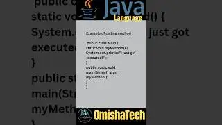 Call a method in Java programming #rpscprogrammer2024 #javaprogramming #method #java #callamethod