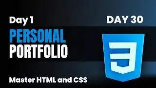 Create Personal Portfolio Website Project Using HTML and CSS | Part 1