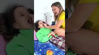 Bite off my finger 🥴😱 Arina family 