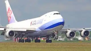 60 MINUTES HEAVY TAKE OFFS | 12x B747F, A380, B777, A350 | Amsterdam Schiphol Airport Spotting