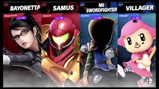 Super Smash Bros Ultimate Amiibo Fights – Request #17100 Bayonetta & Samus vs Ashley & Villager