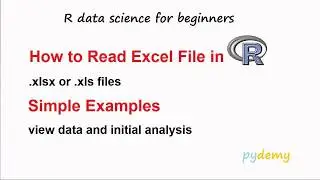 How to Read Excel File in R (xlsx/xls) using R Studio  – R Tutorial for Beginners