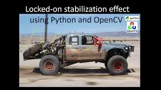 Locked-on stabilization effect using Python and OpenCV #OpenCV#Python #Stabilization#Computer_vision