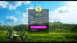 Design Transparent Login Form in HTML & CSS - Html Login Page Design - Login form Design Source Code