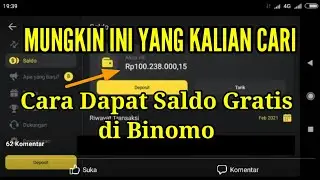 Cara mendapatkan saldo Rill Binomo tanpa deposit || gambar hanya pemanis