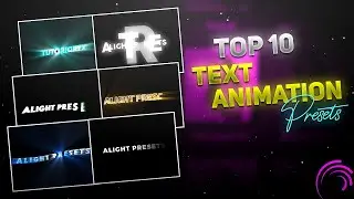 Top 10 New Text Animation Preset In Alight Motion | Text Presets | alight motion text animation