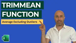 TRIMMEAN Function (Average Excluding Outliers in Excel)