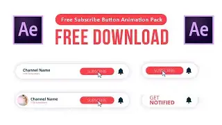 Free Subscribe Button Pack After Effects Templates | Learn Anything