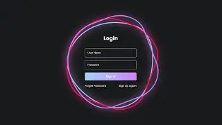 Animated Login Form with HTML CSS | HTML CSS Animated Login Form @raselcoder