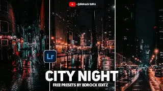 Citynight moody Preset- Lightroom mobile presets | Urban night photos presets | Night Dng Presets