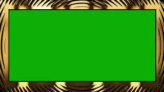 New Gold Frame Wedding Green Screen Background Video HD