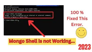 mongo is not recognized as an internal or external command how fix it??
