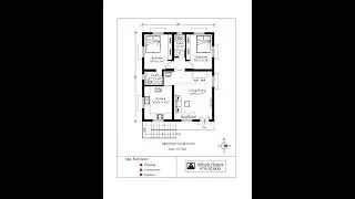 2 bedroom house design / low budget building design / building floor plan / small house design