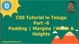 CSS tutorial for beginners | CSS course | CSS for beginners in Telugu | CSS tutorial in Telugu -6