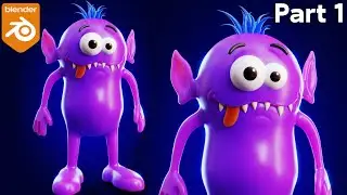 Cute Monster Character - Part 1 (Blender Sculpting Tutorial)