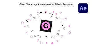 Clean Shape logo Animation | After Effects Template