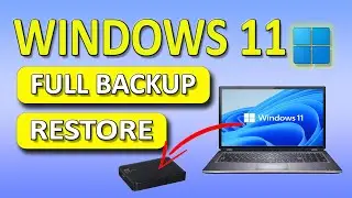 Create Windows 11 FULL BACK UP to External Drive & RESTORE (2024)