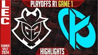 G2 vs KC Highlights Game 1 | LEC Playoffs Upper Round 1 Summer 2024 | G2 Esports vs Karmine Corp G1