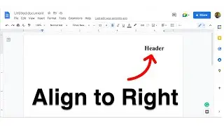 How To Put a Header On the Right Side of the Page Google Docs