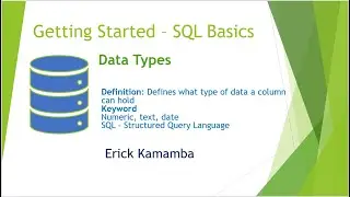 Microsoft SQL Database  - Data Types