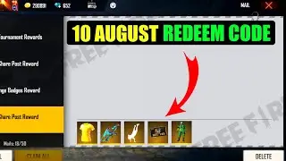 Free fire 10 august redeem code | free fire redeem code today | ff 10 august event | Redeem code