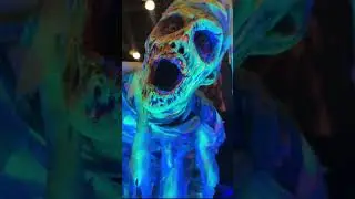 NEON MUMMY! Design by Nocturnal Designz during Monsterpalooza #horror #costume #mummy #makeup