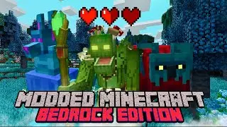 Minecraft Bedrock Modded Survival #1 | Dragontopia - (INSANE First Night! 🚀🔥)