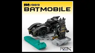 LEGO Micro 1989 Batmobile + Display