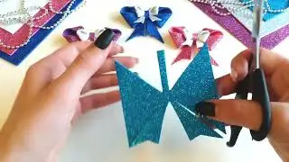 Как сделать бант без шаблона. Easy Foamiran Bow.