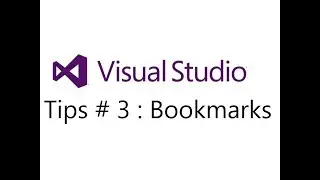 Visual Studio Tips # 3 : Bookmark in Coding