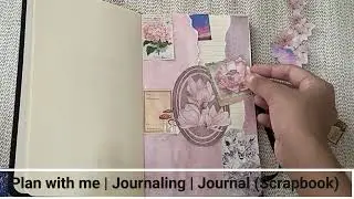 Plan with me | How to make scrapbook at Home| ASMR Journal with me