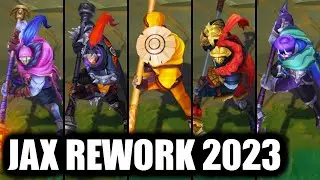 All Jax Skins Spotlight ASU Rework 2023 (League of Legends)