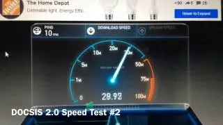 DOCSIS 2.0 vs DOCSIS 3.0 Speed Test