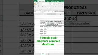 Como Gerar Números Aleatórios no Excel | Função AleatorioEntre