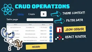 Table React CRUD Operations with Context, Dark Mode & More