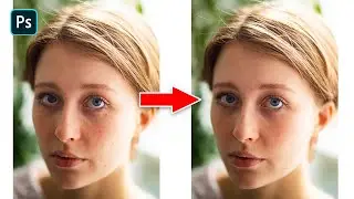 1 Minute Photoshop Tutorial - Remove Blemishes From Skin