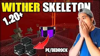 How to make Easiest Wither Skeleton Farm in Minecraft 1.20 | Easy Wither Farm Minecraft PE/Bedrock