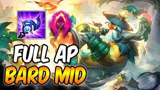 FULL AP BURST BARD MID | SHAN HAI SCROLLS BARD | New Build & Runes | League of Legends