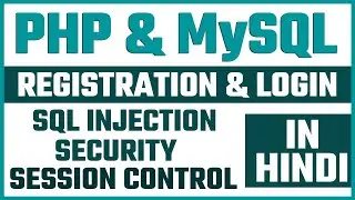 PHP Login Logout and Registration System using Session | PHP and MySQL | SQL Injection Security 🔥🔥