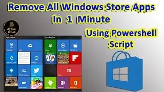 💻🖥 How To Remove And Restore the Windows Store App by powershell Script - Windows 10