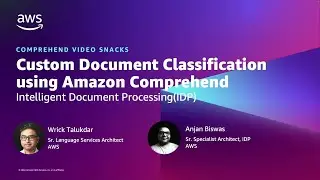 Classify documents with Amazon Comprehend - Part 1 | Amazon Web Services