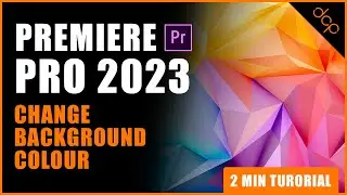 How to add a colour background in Premiere Pro