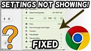 Chrome Settings Option Missing fix! | How to fix settings option not showing in Chrome