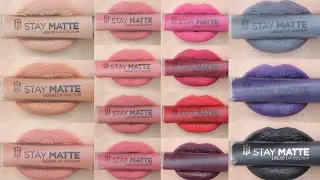 RIMMEL MATTE LIQUID LIP COLOR - LIP SWATCHES & REVIEW