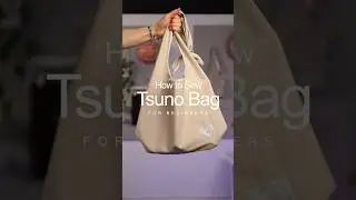 How to sew a Tsuno Bag for beginners from sewing DIY kit #sew #tutorial #sewingpatterns