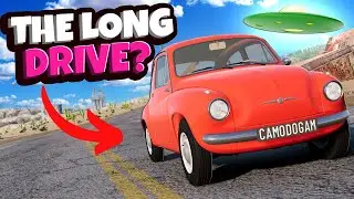 NEW The Long Drive Map has SECRETS in BeamNG Drive Mods!