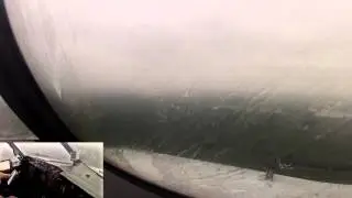 Landing in Düsseldorf, Germany - Boeing 737 cockpit view
