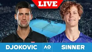 Novak Djokovic vs Jannik Sinner LIVE AUSTRALIAN OPEN FINALS #sinner #djokovic #atp