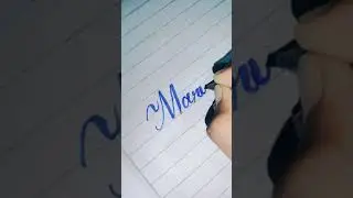 English calligraphy for cut marker.605 marker writing