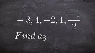 When given a geometric sequence,determine the 8th term by using the explicit formula